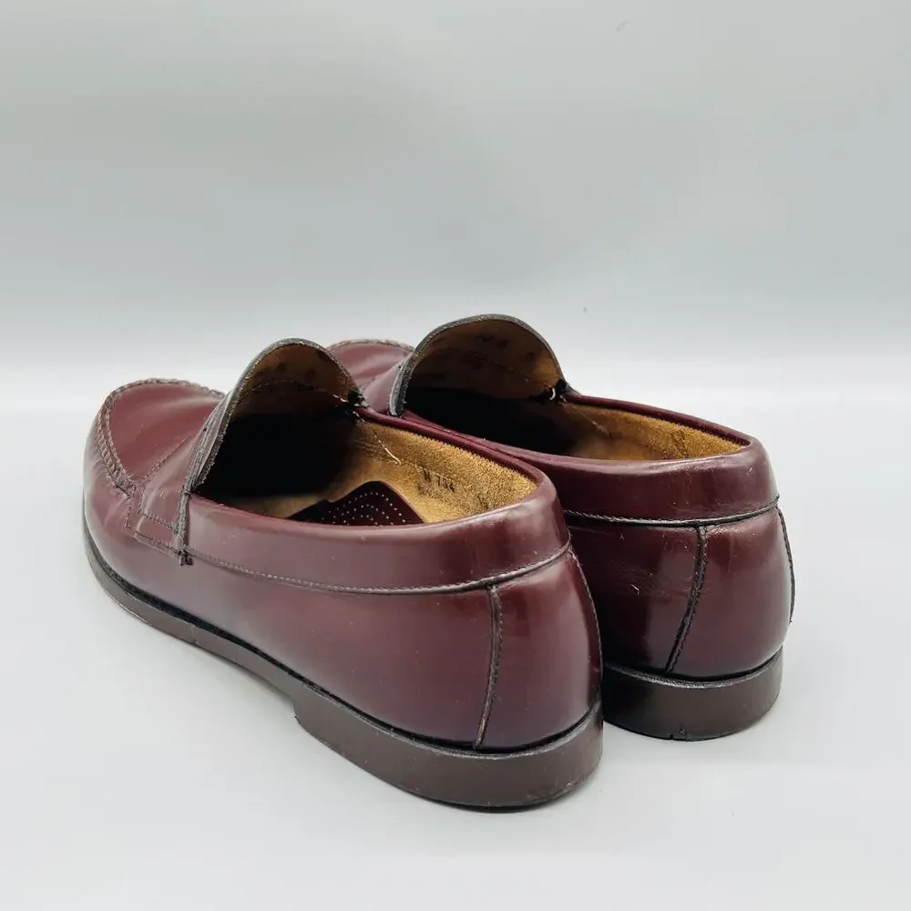 GH Bass & Co Shoes Mens 10.5 Brown Leather Weejuns Penny Loafers Slip On Dress